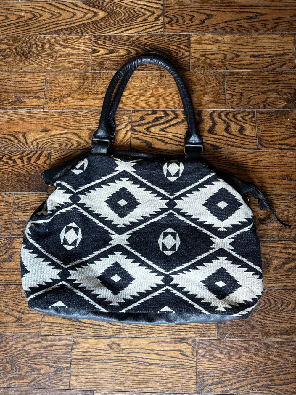 Mossimo Supply Co. Black and White Aztec Tote